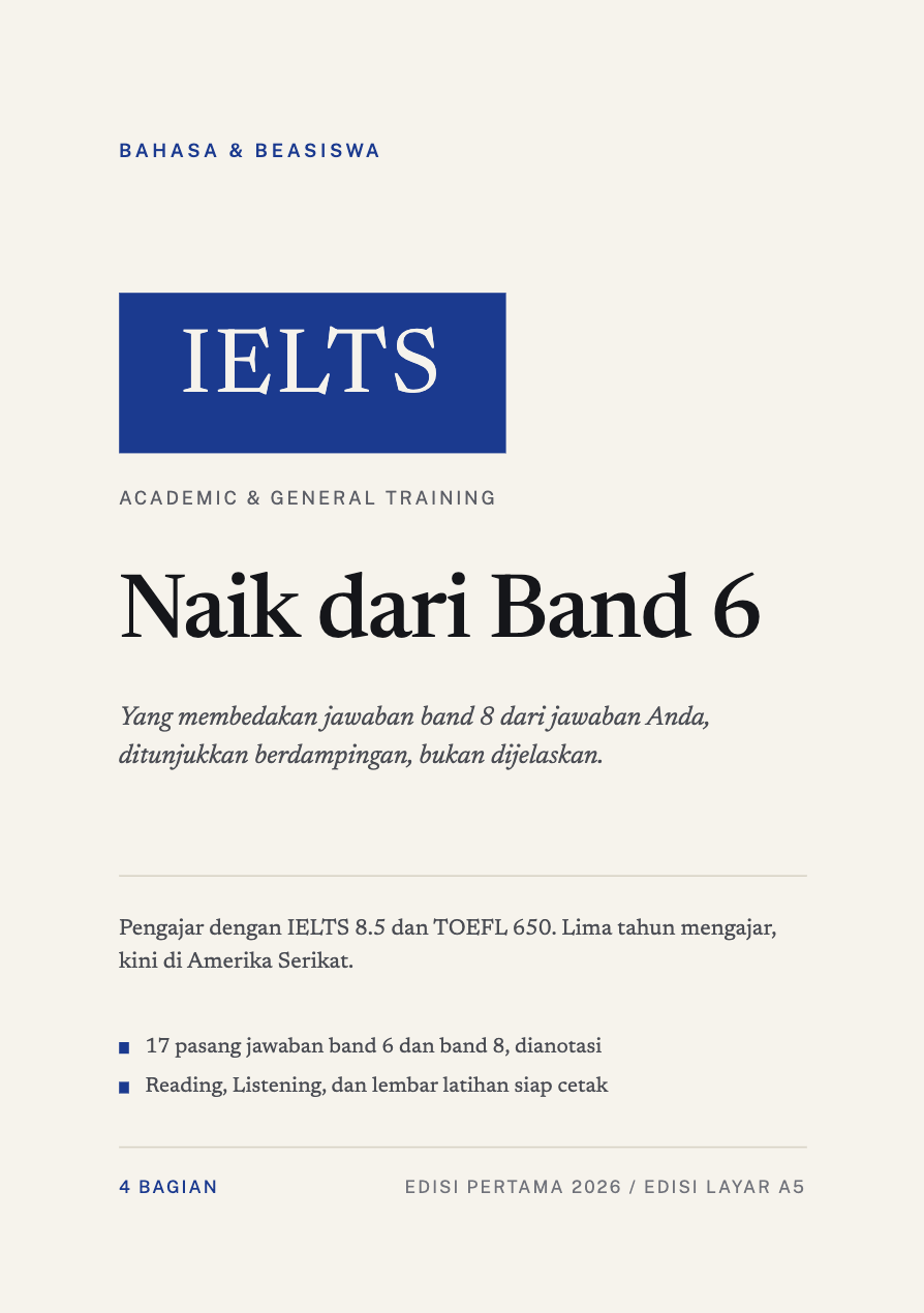 Sampul IELTS: Naik dari Band 6